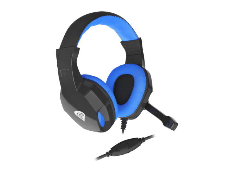 Genesis Argon 100 stereo headset - 3,5 mm jack - Blauw