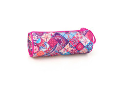 Delbag - Etui Rond - Flower - voor Meisjes - 21 cm