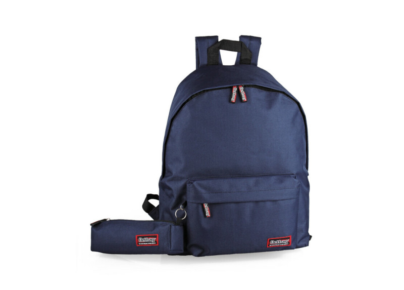 Delbag - Rugzak en Etui - Donkerblauw - 43 cm