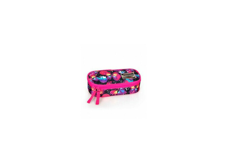 Etui Vlinders Polyester 21 cm lang Roze