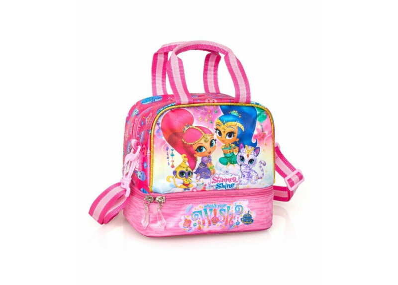 Shimmer & Shine - Lunchtas 21 cm lang - Roze