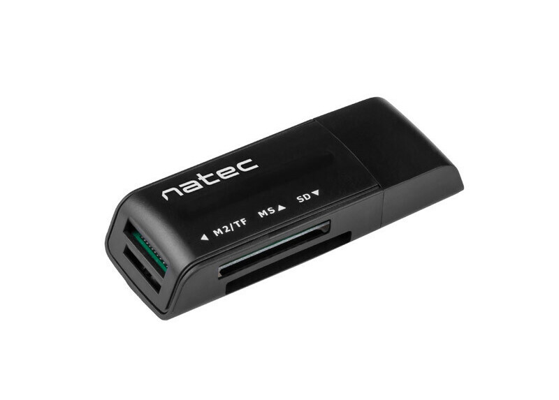 Natec Mini Ant 3 - Kaart lezer - SDHC - USB 2.0 - Zwart