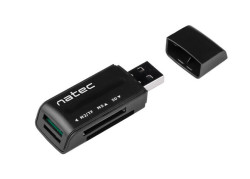 Natec Mini Ant 3 - Kaart lezer - SDHC - USB 2.0 - Zwart