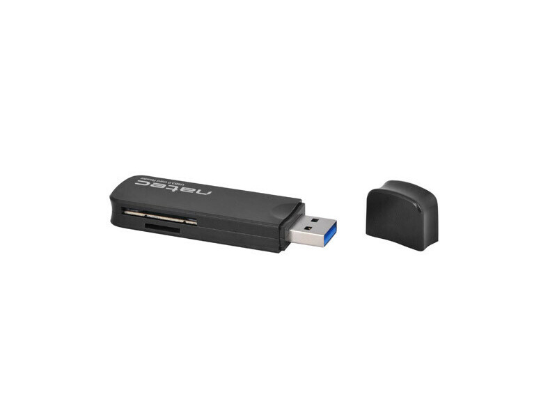 Natec Scarab - Mini kaart lezer - SD/Micro SD - USB 3.0 - Zwart