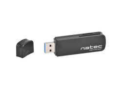 Natec Scarab - Mini kaart lezer - SD/Micro SD - USB 3.0 - Zwart