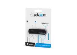 Natec Scarab - Mini kaart lezer - SD/Micro SD - USB 3.0 - Zwart