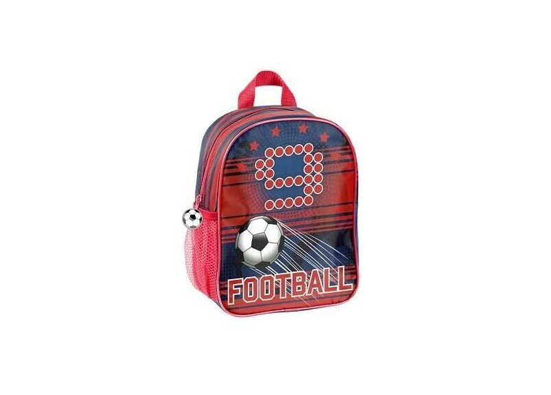 Voetbal Rugzak - 28 cm hoog - Rood en Blauw