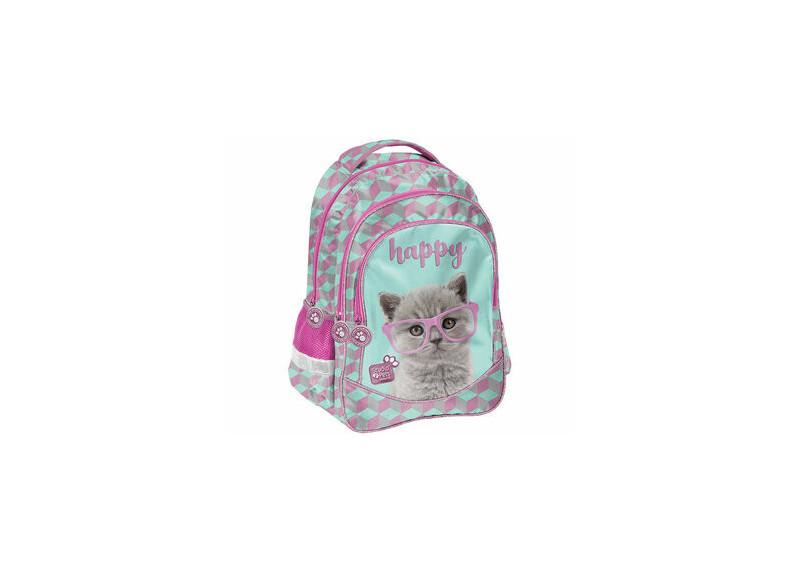 Studio Pets Rugzak - 32 cm hoog - Blauw en Roze - 490 g