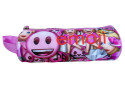 Emoji - Etui - Rond - Roze Smile - 21 cm