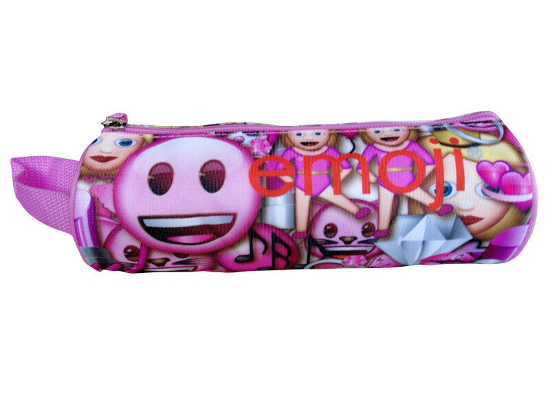 Emoji - Etui - Rond - Roze Smile - 21 cm