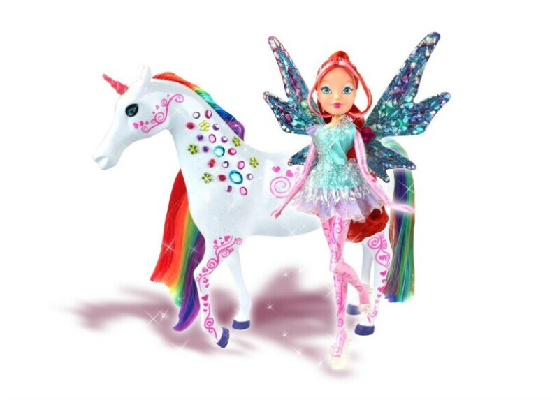 Winx Bloom Tynix en Elas the Unicorn