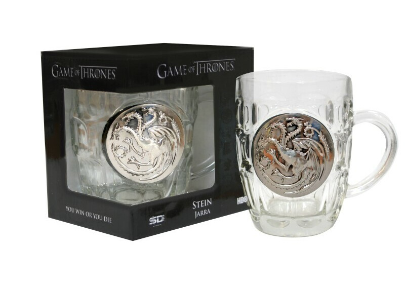 Game of Thrones - Kristallen Bierglas met metallic logo - Targaryen