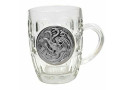 Game of Thrones - Kristallen Bierglas met metallic logo - Targaryen