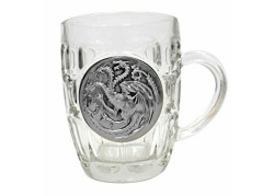 Game of Thrones - Kristallen Bierglas met metallic logo - Targaryen