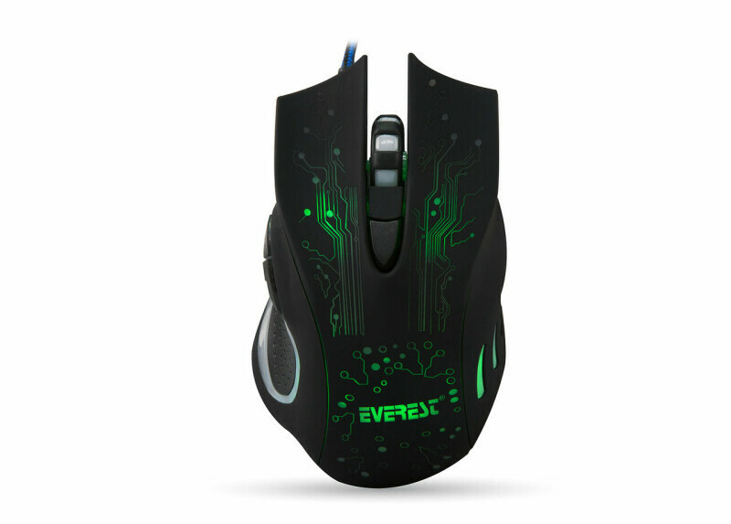 Everest SM-790 3200 dpi gaming muis met verlichting