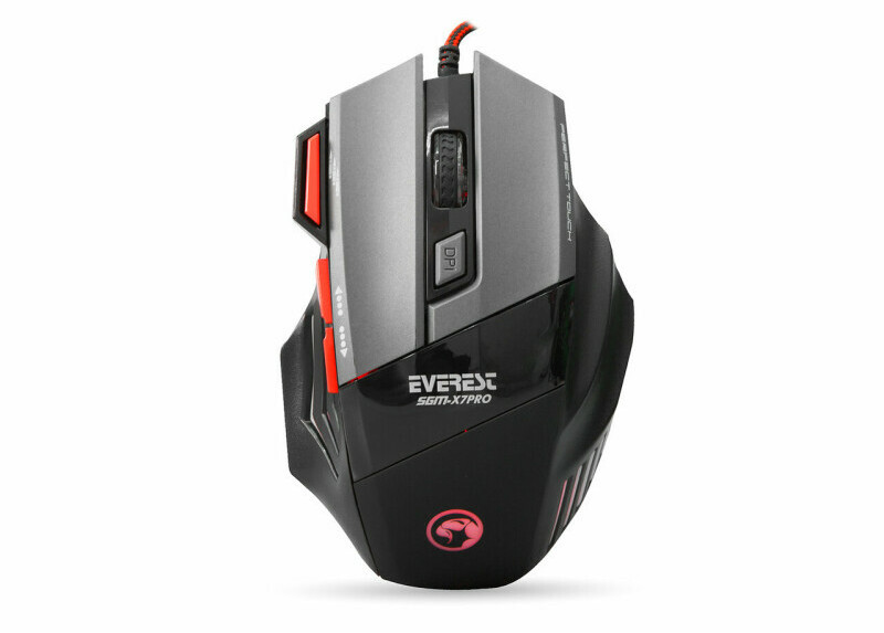 Everest SGM-X7 4800dpi gaming muis en muismat