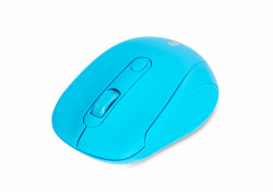 Everest SM-300 USB lichtblauw optische draadloze muis