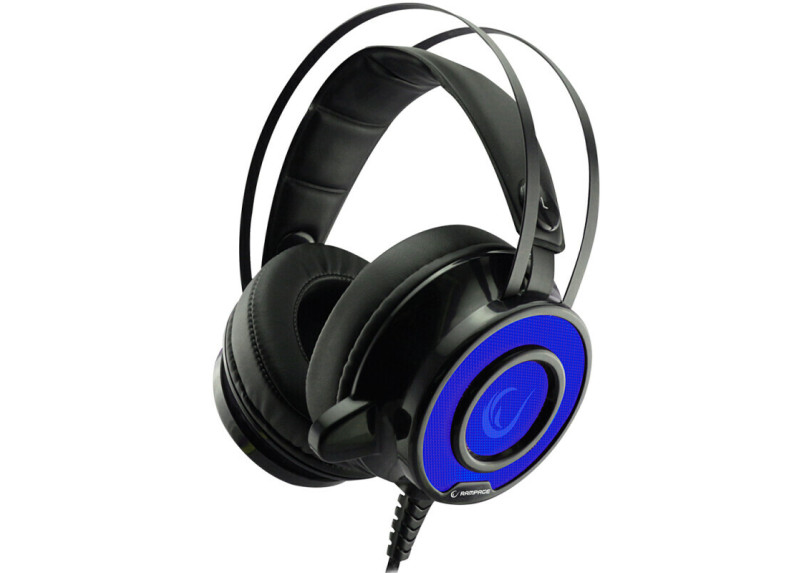 Rampage Avazz Gaming Headset SN-RX2 - 3.5mm stereo - Zwart met blauw ledverlichting