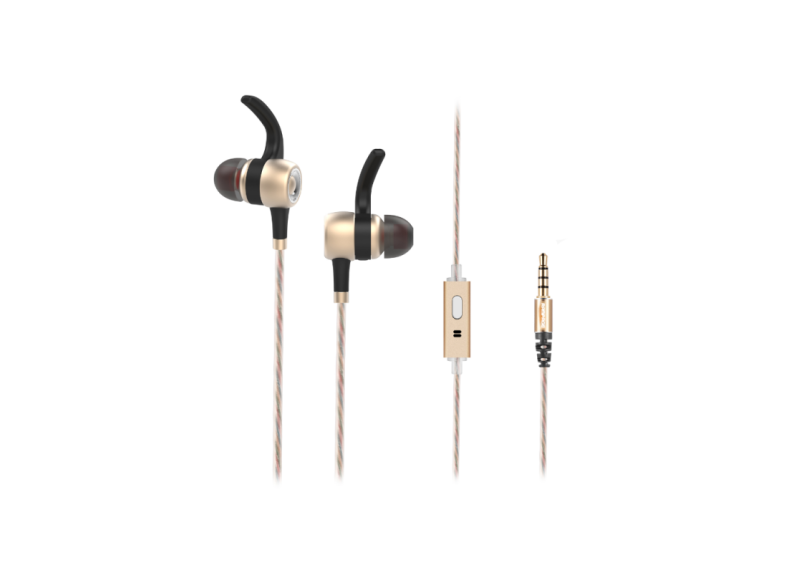 Rampage Snopy In-Ear koptelefoon SN-J9 Native - Goudkleurig