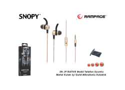 Rampage Snopy In-Ear koptelefoon SN-J9 Native - Goudkleurig