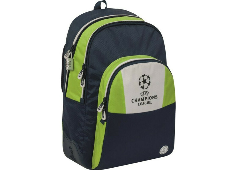 Champions League - Rugzak - 44 cm - Groen met blauw - Jongens