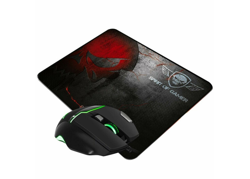 Spirit of Gamer Elite M10 gaming bundel muis en muismat