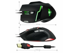 Spirit of Gamer Elite M10 gaming bundel muis en muismat