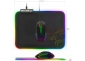 RGB gaming muismat - medium formaat - 30 x 23 x 0,3 cm