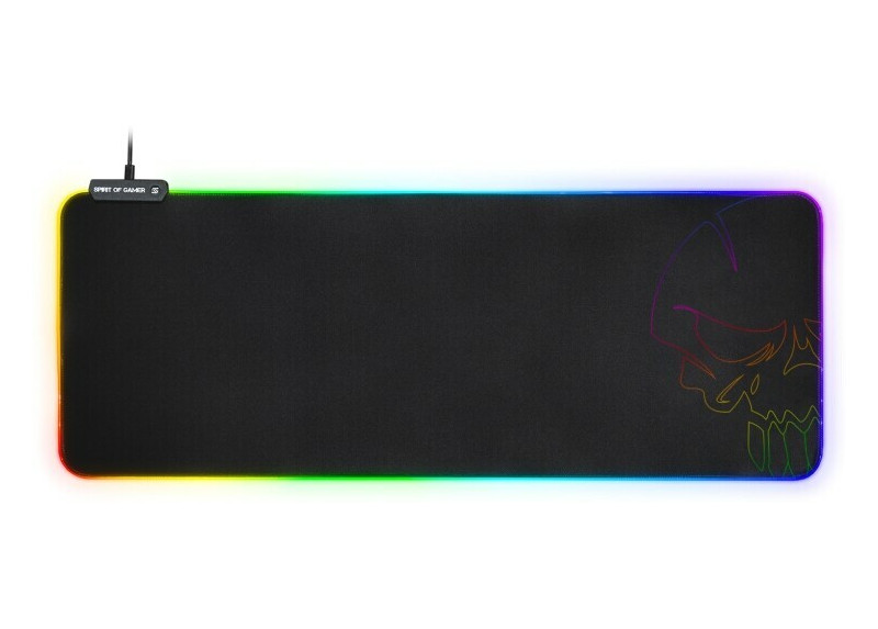 RGB gaming muismat - extra groot - 80 x 30 x 0,3 cm