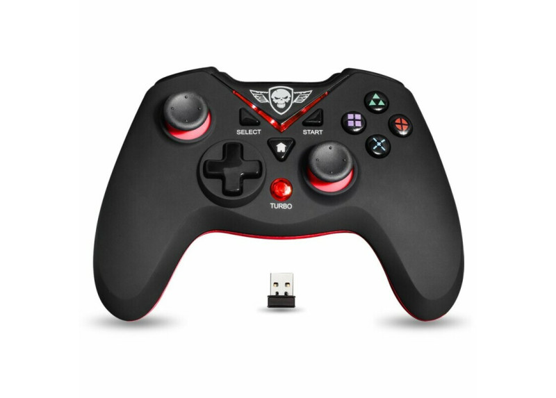 Spirit of Gamer - Wireless Controller XGP - 2.4 Ghz - Nano USB - PC - PS3 - Zwart met Rood