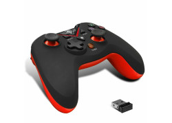 Spirit of Gamer - Wireless Controller XGP - 2.4 Ghz - Nano USB - PC - PS3 - Zwart met Rood