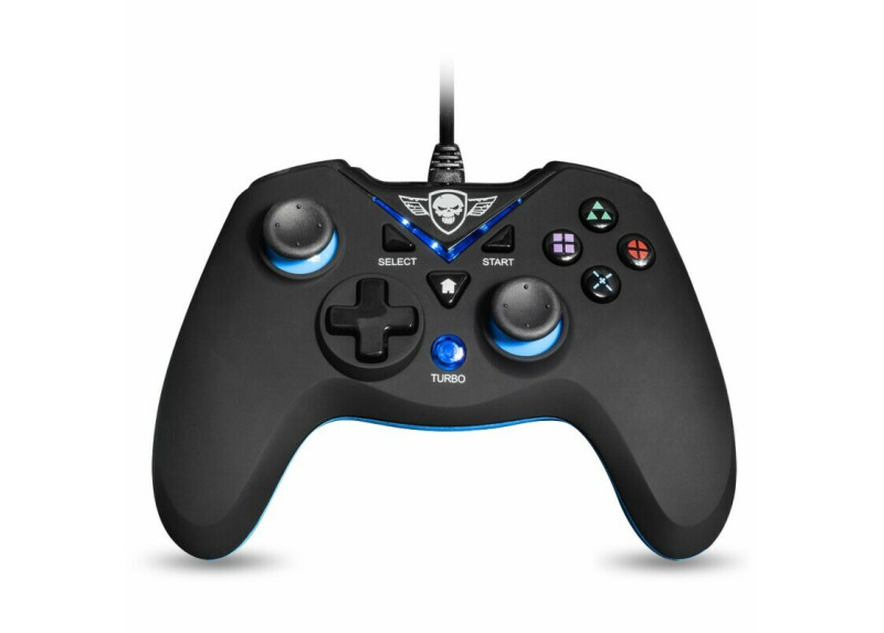 Spirit of Gamer - Wired Controller XGP - PC - PS3 - Zwart met Blauw