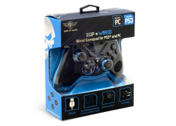 Spirit of Gamer - Wired Controller XGP - PC - PS3 - Zwart met Blauw