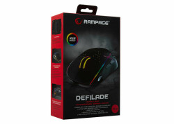 Rampage SMX-R11 Defilade lichtgewicht RGB macro gaming muis USB Zwart