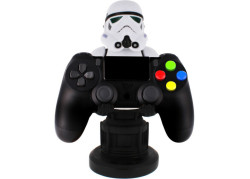 Cable Guy Remnant Stormtrooper (The Mandalorian) telefoon- en game controller houder met usb oplaadkabel