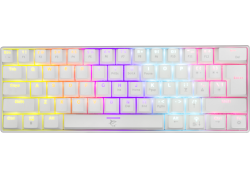 White Shark SHINOBI GK-2022 TKL Gaming toetsenbord met LED verlichting en Outemu blauwe mechanische switches US Layout - Wit