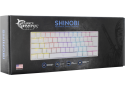 White Shark SHINOBI GK-2022 TKL Gaming toetsenbord met LED verlichting en Outemu blauwe mechanische switches US Layout - Wit