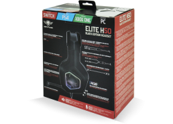 Elite H50 RGB Gaming Headset voor PS5 Xbox Series X/S PC en Nintendo Switch