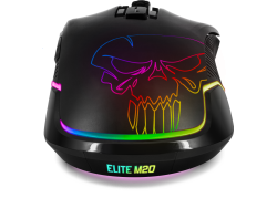 Elite M20 Draadloze Gaming muis met RGB verlichting - Zwart