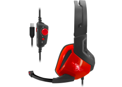 XPERT-H100 7.1 surround sound PC Gaming Headset - Rood