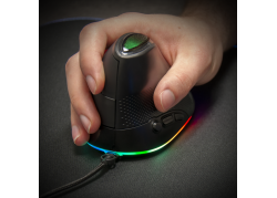 ELITE M60 RGB muis met ergonomisch verticaal design - Zwart