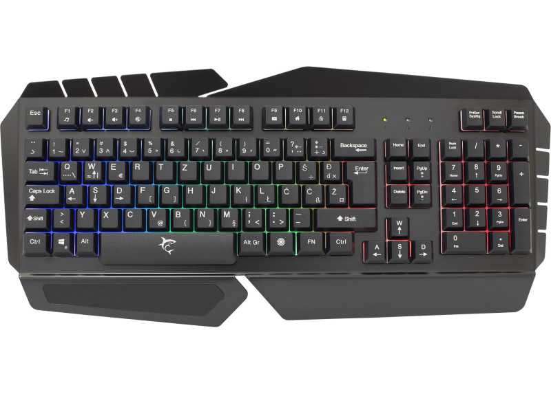 White Shark Templar gaming keyboard met verlichting - US layout