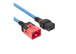 ACT Netsnoer C19 IEC Lock - C20 IEC Lock Dual Locking blauw 3 m, PC3642