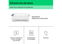 HP Deskjet 2820e AIO / WLAN / Wit-Grijs