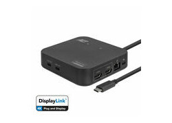 ACT USB-C Docking Station 4K, voor 2 HDMI monitoren, DisplayLink, compact model