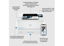 HP LaserJet Pro 4002dn MONO / LAN / Wit