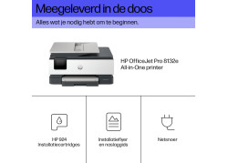 HP OfficeJet Pro 8132e AIO / WLAN /LAN /FAX / Wit-Zwart