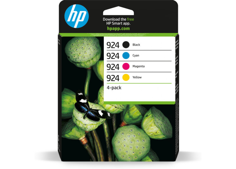 HP No.924 4-Pack C,M,Y,K 1.700 pagina`s (Origineel)