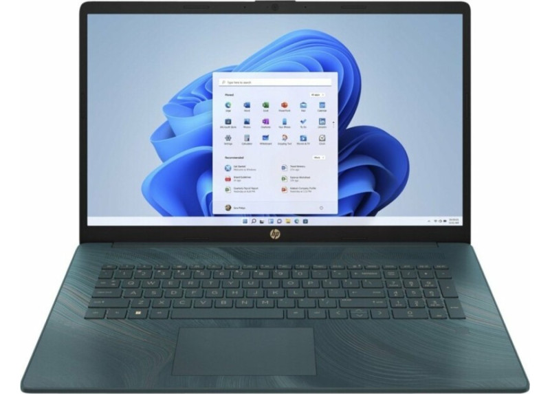 HP 17,3" CEL/8GB/256GB/FHD IPS/W11 Turquoise RENEW