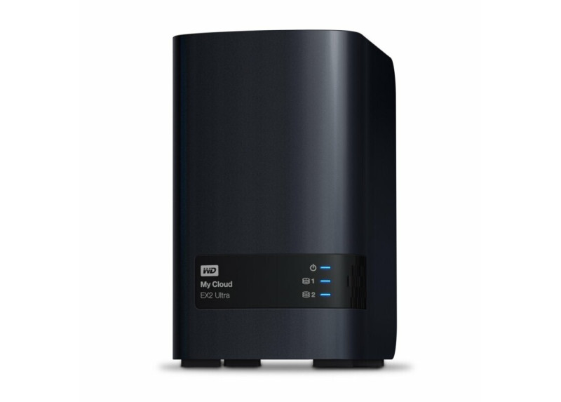 Western Digital My Cloud EX2 Ultra 3.5 Inch 2 bay My Cloud EX2 Ultra NAS, 8TB, Zwart